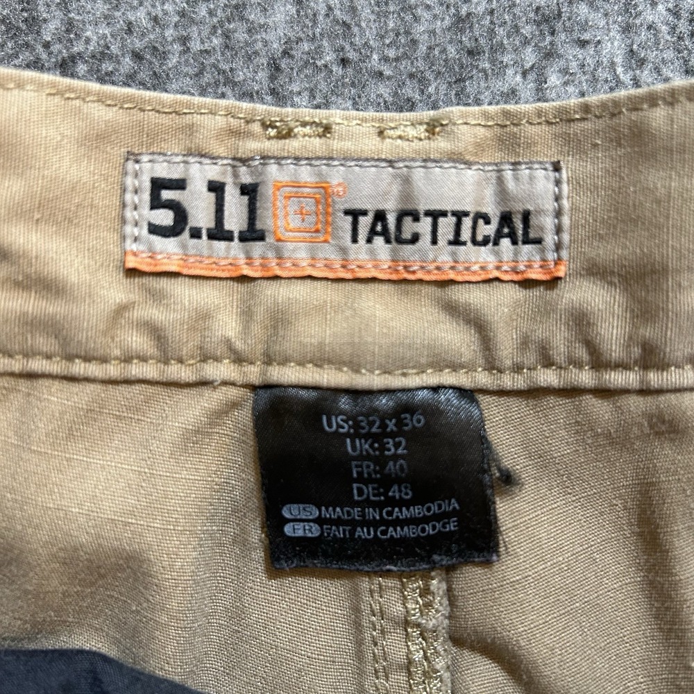 5.11 Tactical Cargo Pants Men's 32 Khaki Utility Outdoor Workwear - Picture 5 of 12